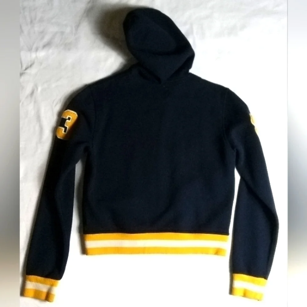Vintage Y2K Lucky Brand Baseball Bomber Hoodie Jacket Women's Medium 💥 - Picture 2 of 4